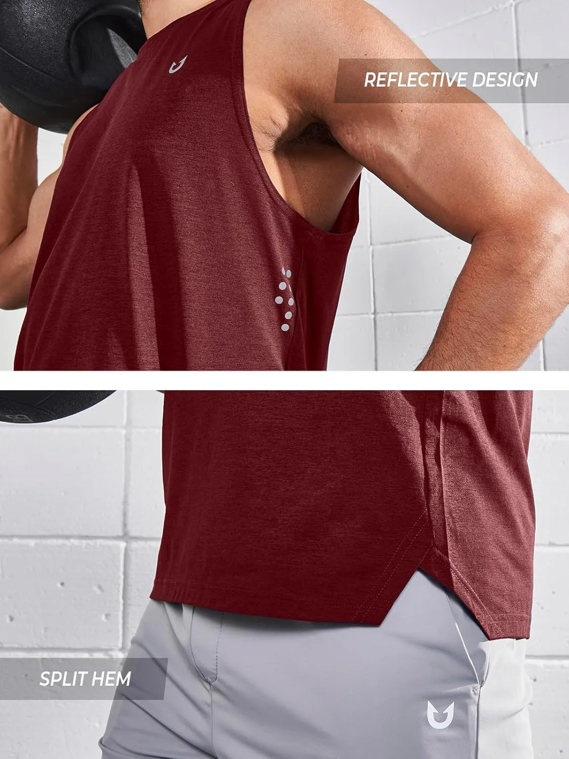 NORTHYARD Men's Workout Tank Tops Quick Dry Running Shirts Sleeveless Muscle Shirts Athletic Training Sports