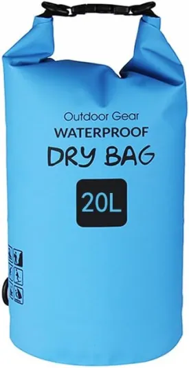 Outdoor Sports Dry Bag Sack, Waterproof 20L/25L/30L Heavy-Duty 500D Rollup Storage Pouch for Kayaking Boating Rafting Fishing Camping Swimming Canoeing Snowboarding