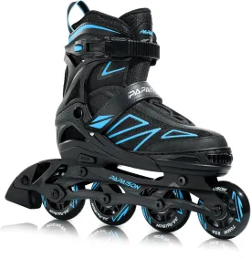 PAPAISON Boys Inline Skates Ages 5-8 8-12, Adjustable Size Beginner Roller Skates Blades for Kids Youth