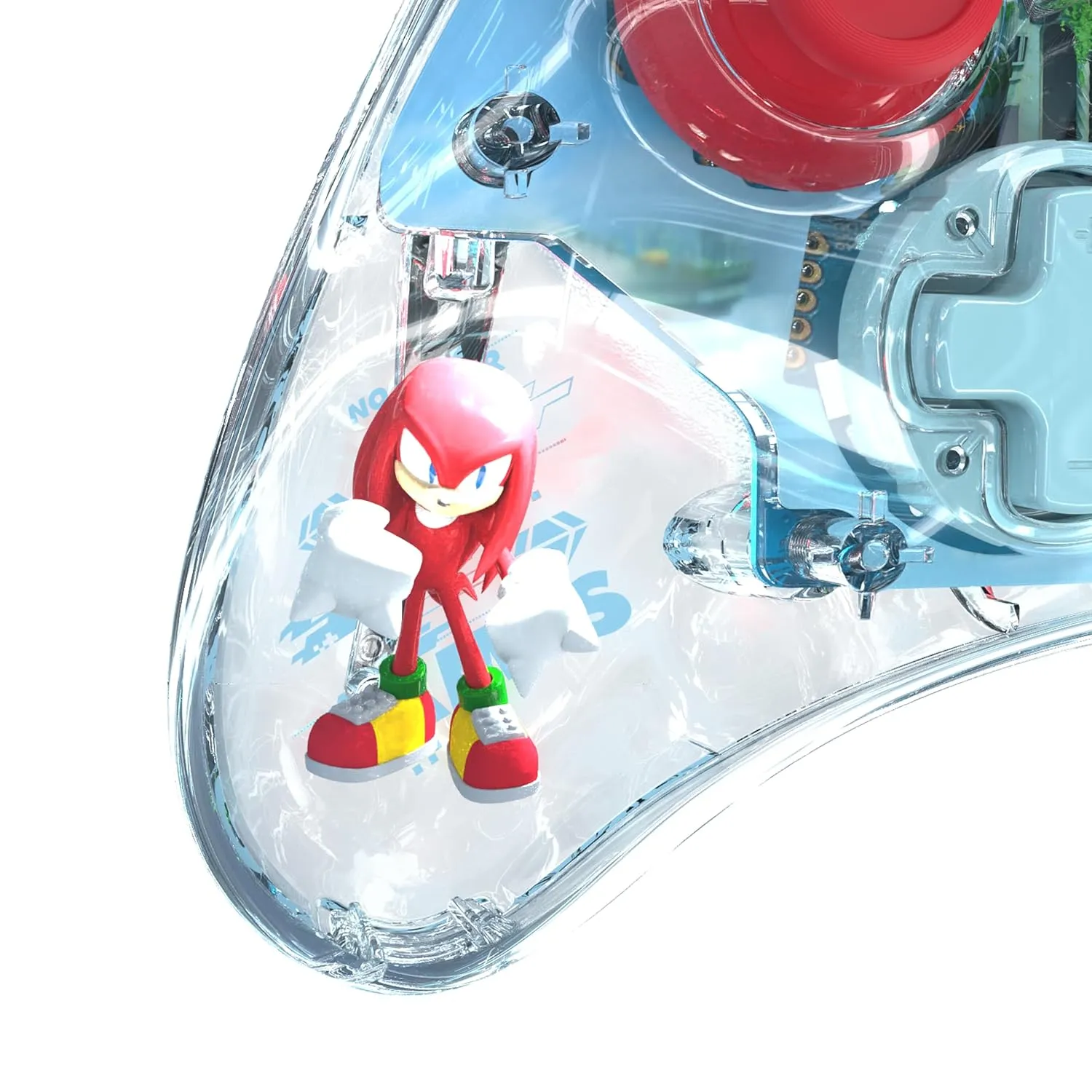 PDP REALMz Wireless Nintendo Switch Pro Controller, Customizable LED, Rechargeable Battery Power, 30 Foot Range, Licensed by Nintendo and SEGA: Sonic Superstars (Knuckles Sky Sanctuary Zone)