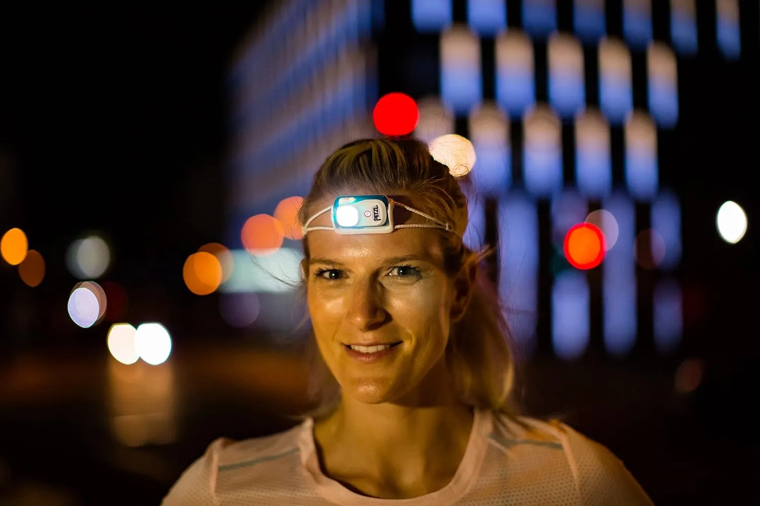 PETZL Bindi Headlamp - Ultra-Compact Rechargeable 200 Lumen Headlamp Designed for Everyday Athletic Activities - Emerald