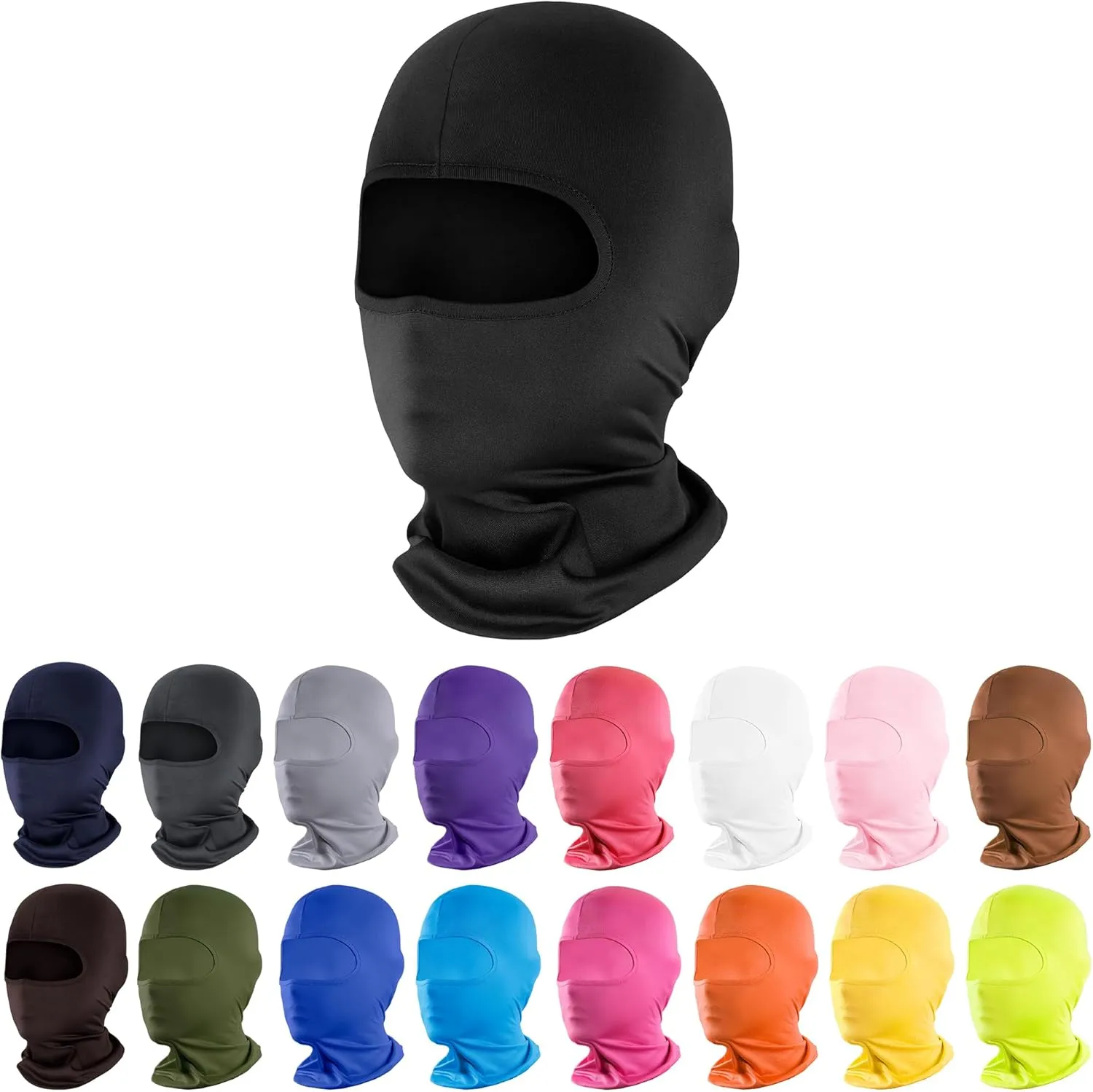 Pukavt 1-4 Pack Balaclava Face Mask, Ski Mask for Men Women, UV Protection Windproof Scarf for Motorcycle Snowboard Cycling