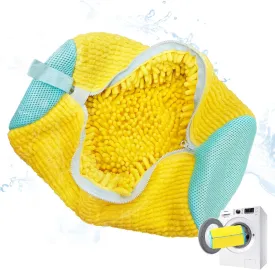 Shoe Washing Machine Bag, Shoe Laundry Bag, Shoe Washing Bag for Washer and Dryer, Yellow