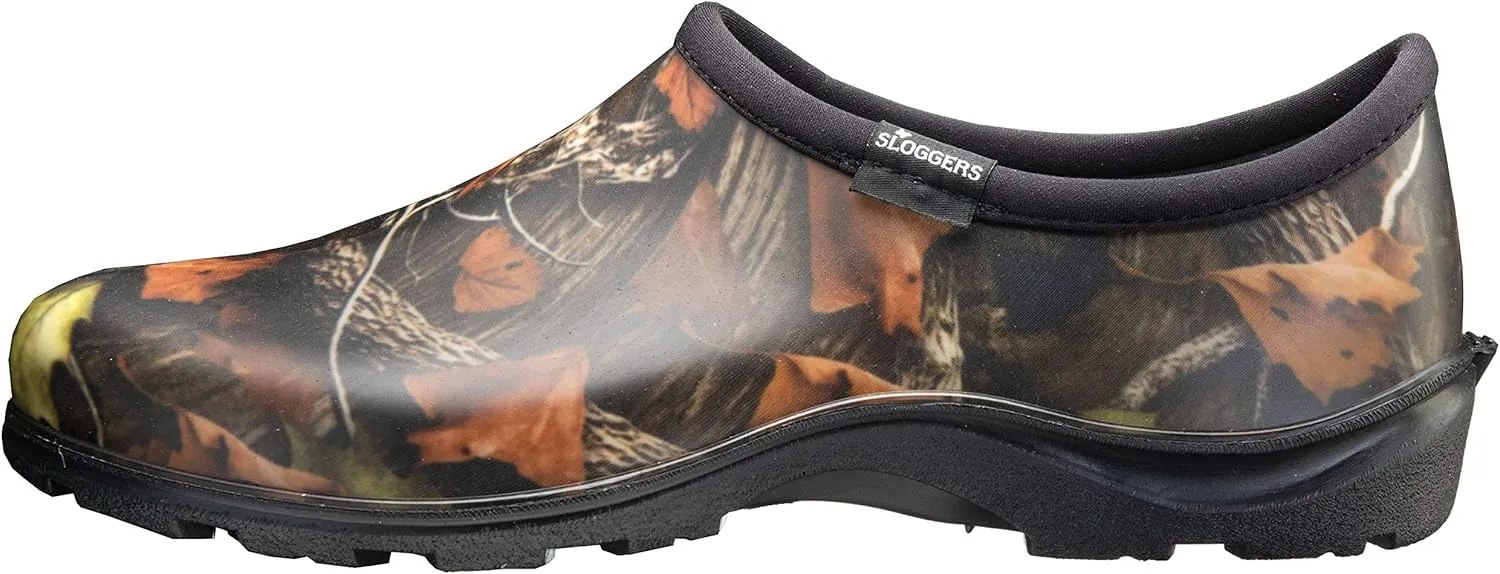 Sloggers Original Waterproof Work Shoe for Men  Outdoor Slip-On Rain and Durable Garden Footwear Made in The USA with Premium Comfort Support Insole, Camo - Size 9