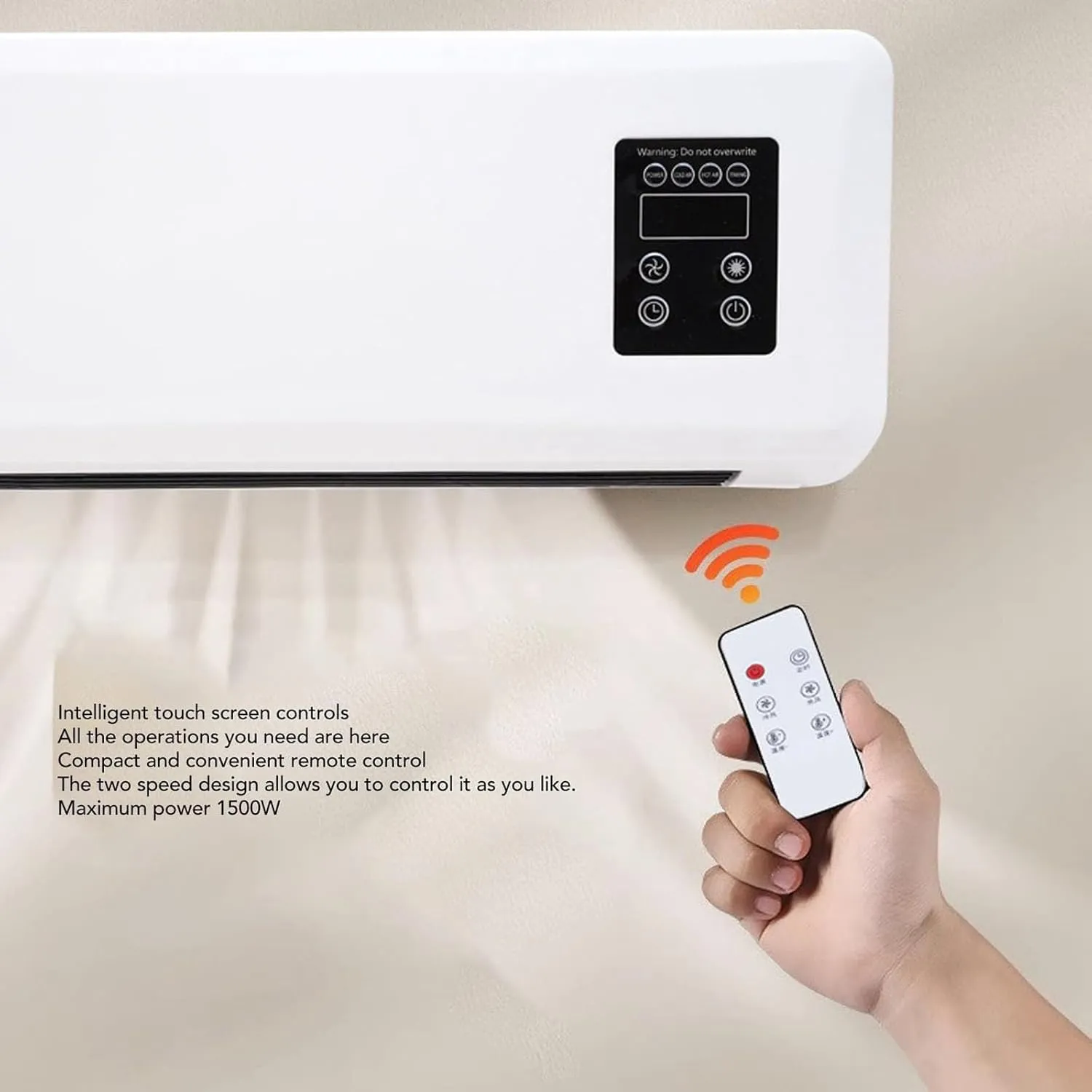 Summer Wall Mounted Portable Air Conditioners 2 In 1 Smart Air Conditioner Cooler and Heater Combo for All Season Use Portable Ac Conditioner Perfect for Women Home Decor Office Bedroom Fathers Day