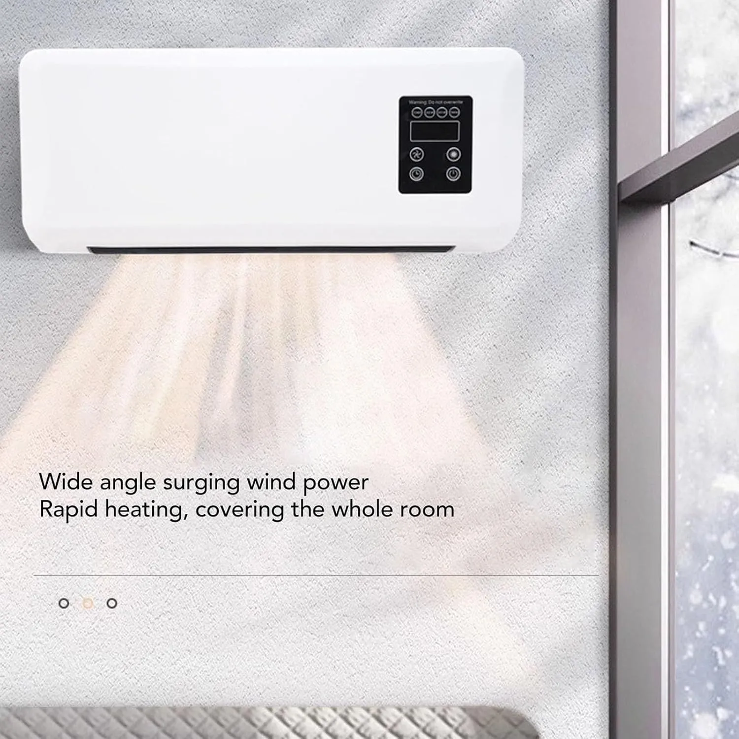 Summer Wall Mounted Portable Air Conditioners 2 In 1 Smart Air Conditioner Cooler and Heater Combo for All Season Use Portable Ac Conditioner Perfect for Women Home Decor Office Bedroom Fathers Day
