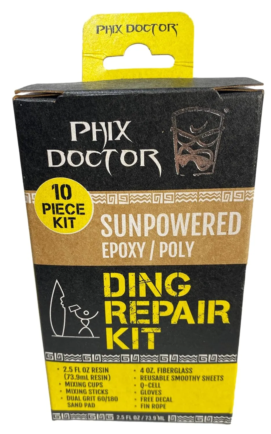 Surfing Surf Board Repair Repairs - Sun Powered Epoxy Kit Standard 4oz (2.5 Fl oz)