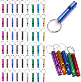 Tergy Emergency Whistle with Keychain Aluminum Survival Whistle Key Chain for Camping Hiking Boating Hunting Fishing