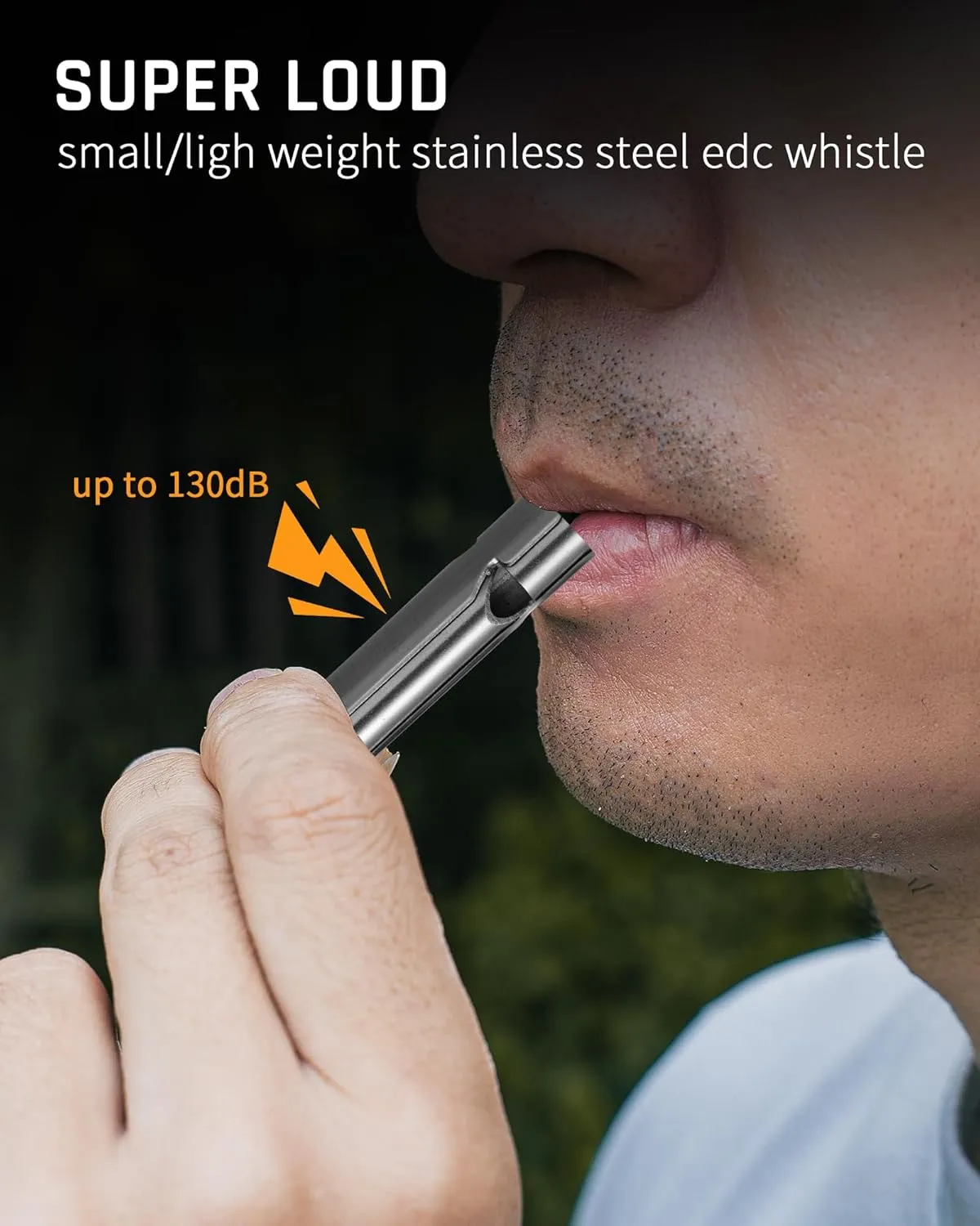TISUR Loud Emergency Whistles,130db  Lifeguard Safety Whistle Keychain for Surviva Camping Hiking dog whistle