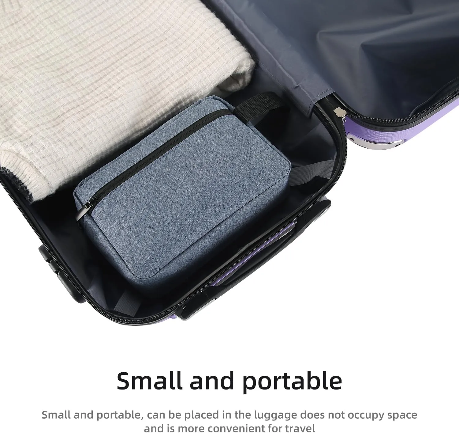 Travel Toiletry bag Toiletry bag for women men Hanging Cosmetic bag Travel accessories for Women Men (Blue)