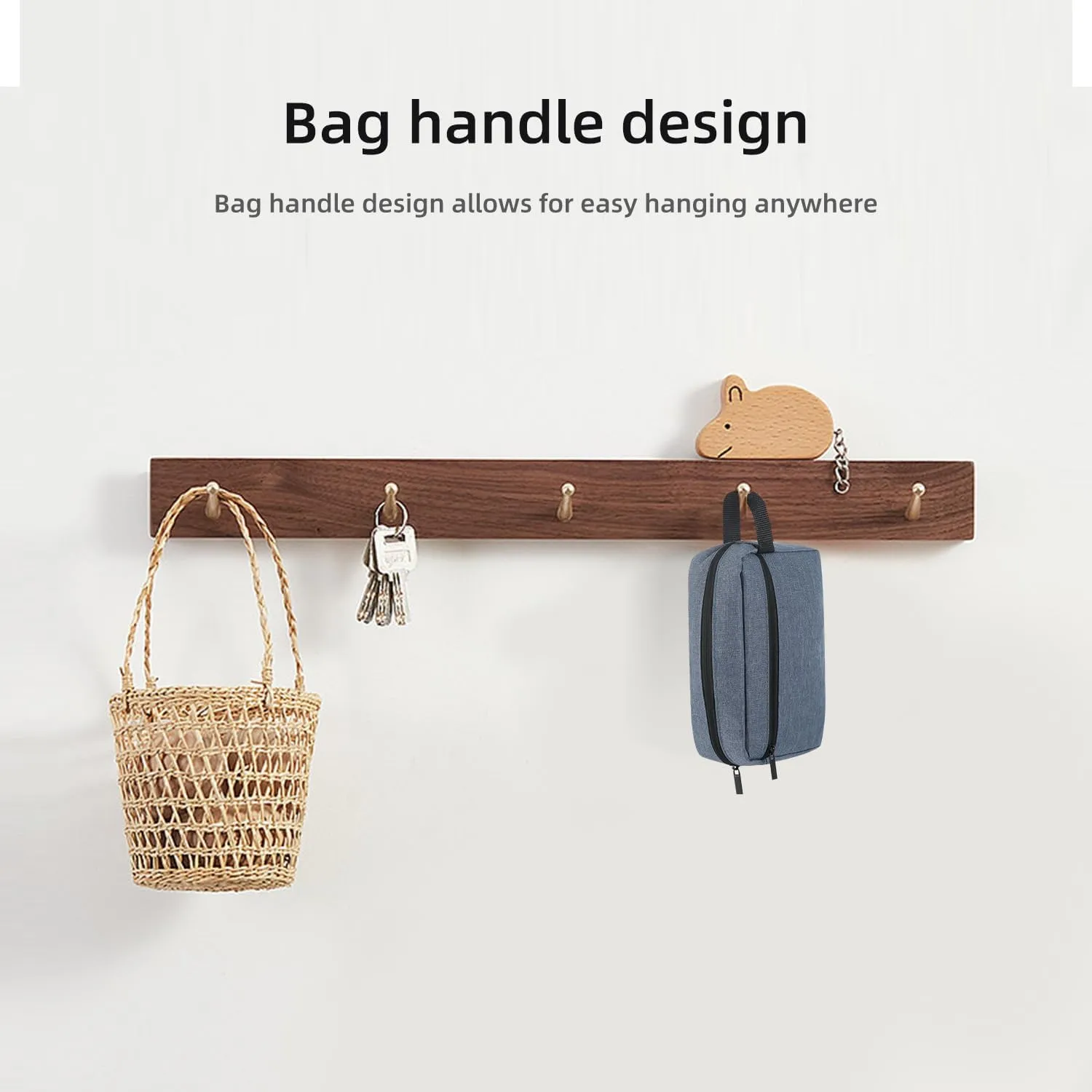 Travel Toiletry bag Toiletry bag for women men Hanging Cosmetic bag Travel accessories for Women Men (Blue)
