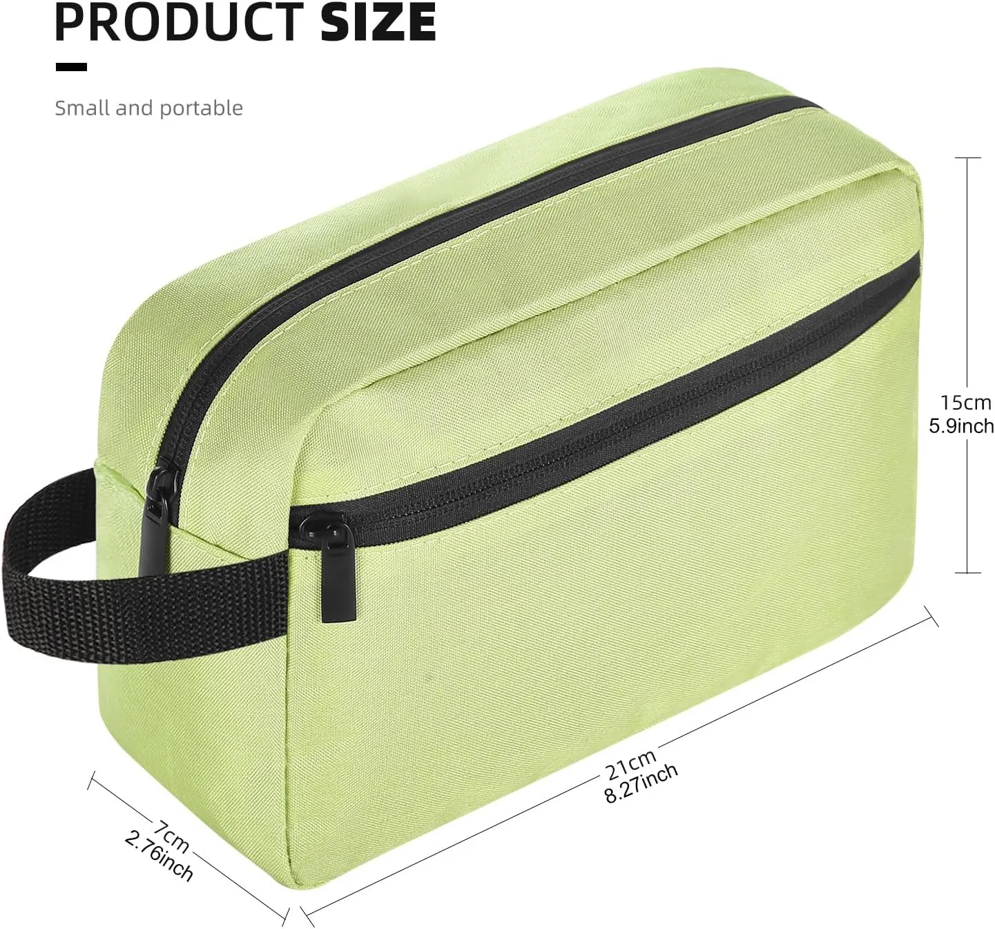 Travel Toiletry bag Toiletry bag for women men Hanging Cosmetic bag Travel accessories for Women Men Girls (Grass green)