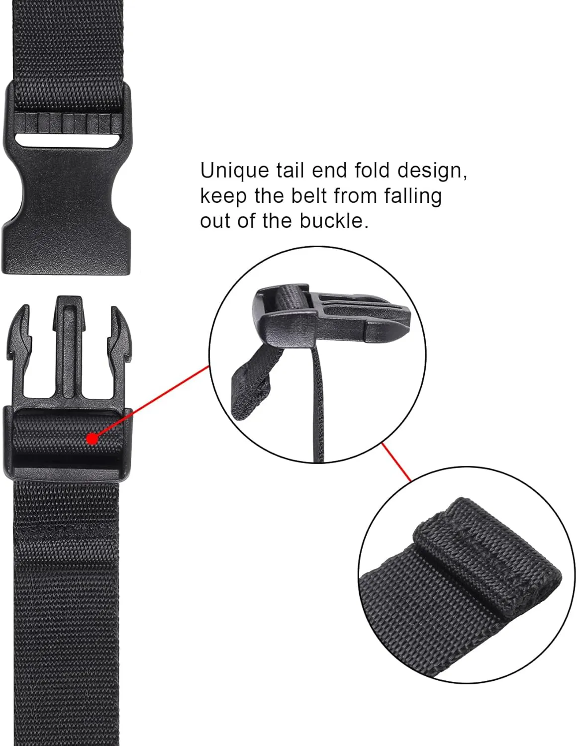 Vigorport Utility Straps with Quick Release Buckle, Nylon Backpack Accessory Sleeping Bag Strap, Adjustable for Hiking, Travel, Outdoor Sports-4 Pack