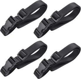 Vigorport Utility Straps with Quick Release Buckle, Nylon Backpack Accessory Sleeping Bag Strap, Adjustable for Hiking, Travel, Outdoor Sports-4 Pack