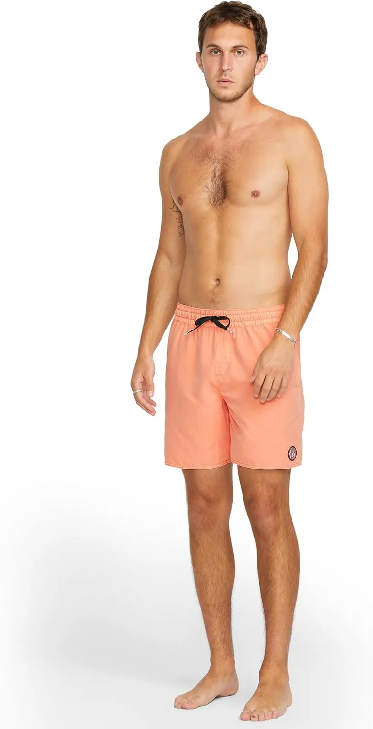 Volcom Men's Standard 17-inch Elastic Waist Surf Swim Trunks