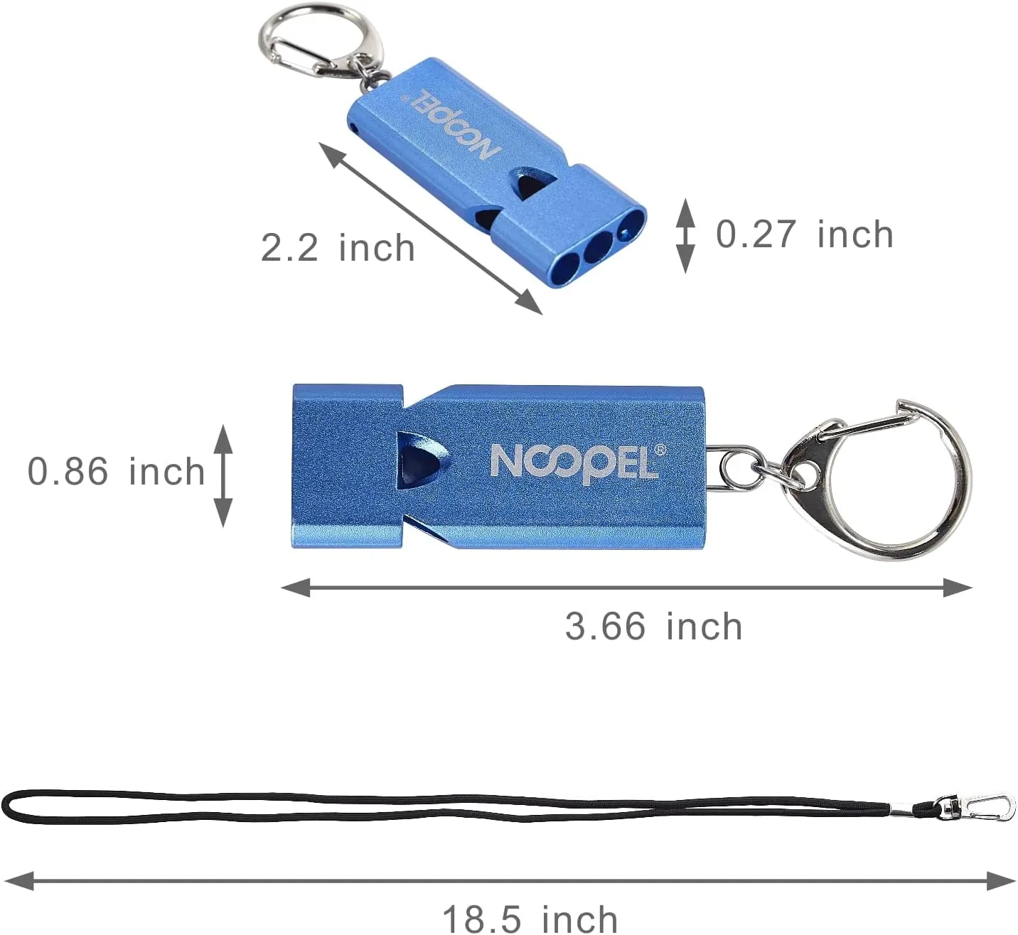 Whistle Emergency Noopel Three Tubes Survival Whistles 2 Pack with Lanyard and Keychain for Hiking Camping Kayak Sports Outdoor Safety Kids Lifeguard Rescue Signaling