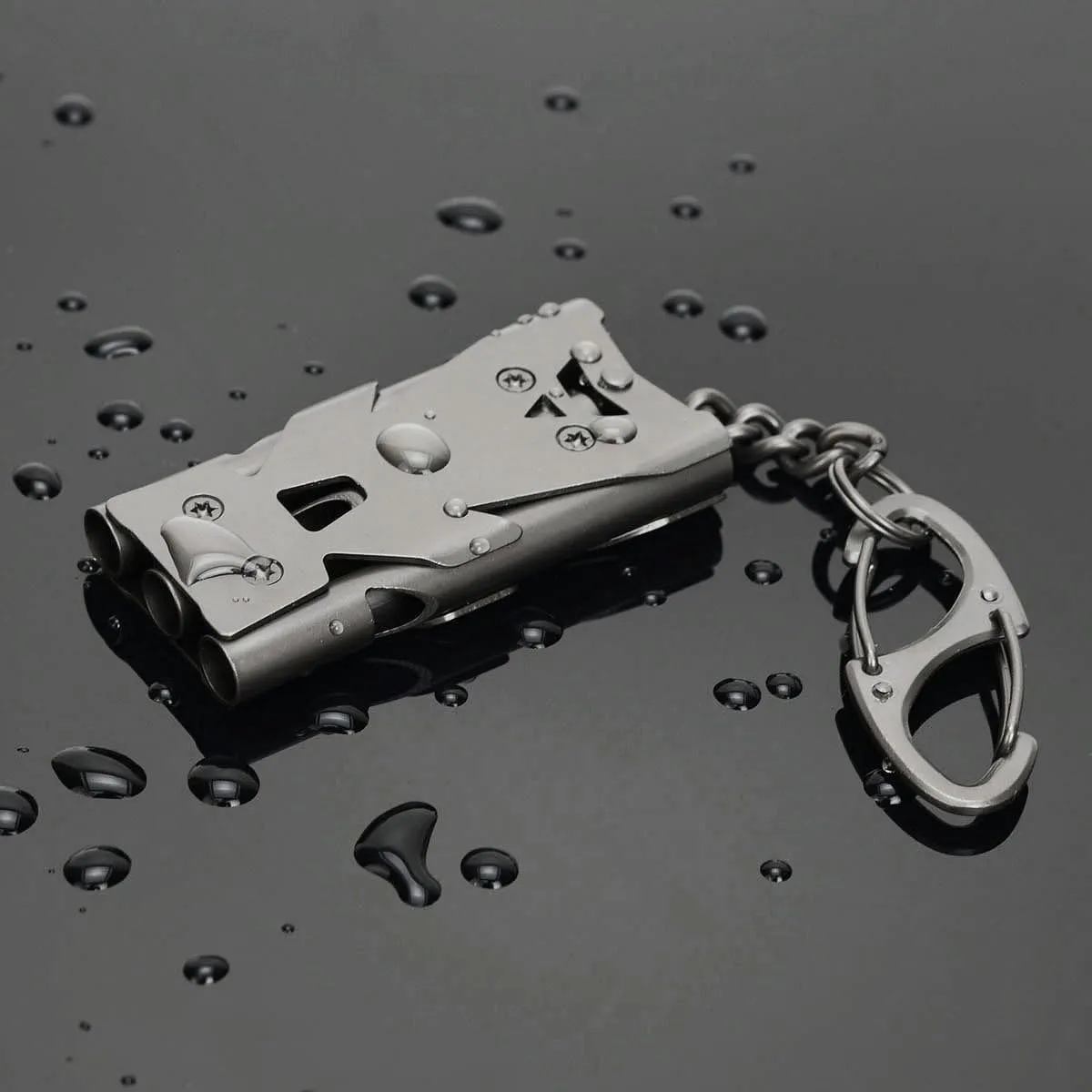 Whistle Emergency Whistles Keychain Rape Whistle Stainless Steel High Decibel Whistles  