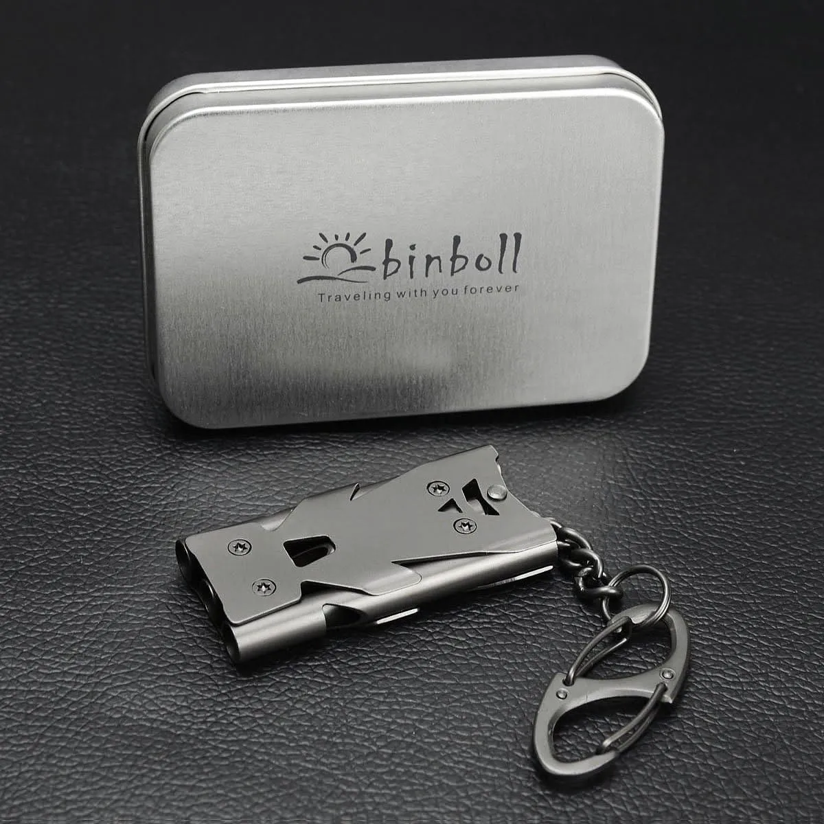 Whistle Emergency Whistles Keychain Rape Whistle Stainless Steel High Decibel Whistles  