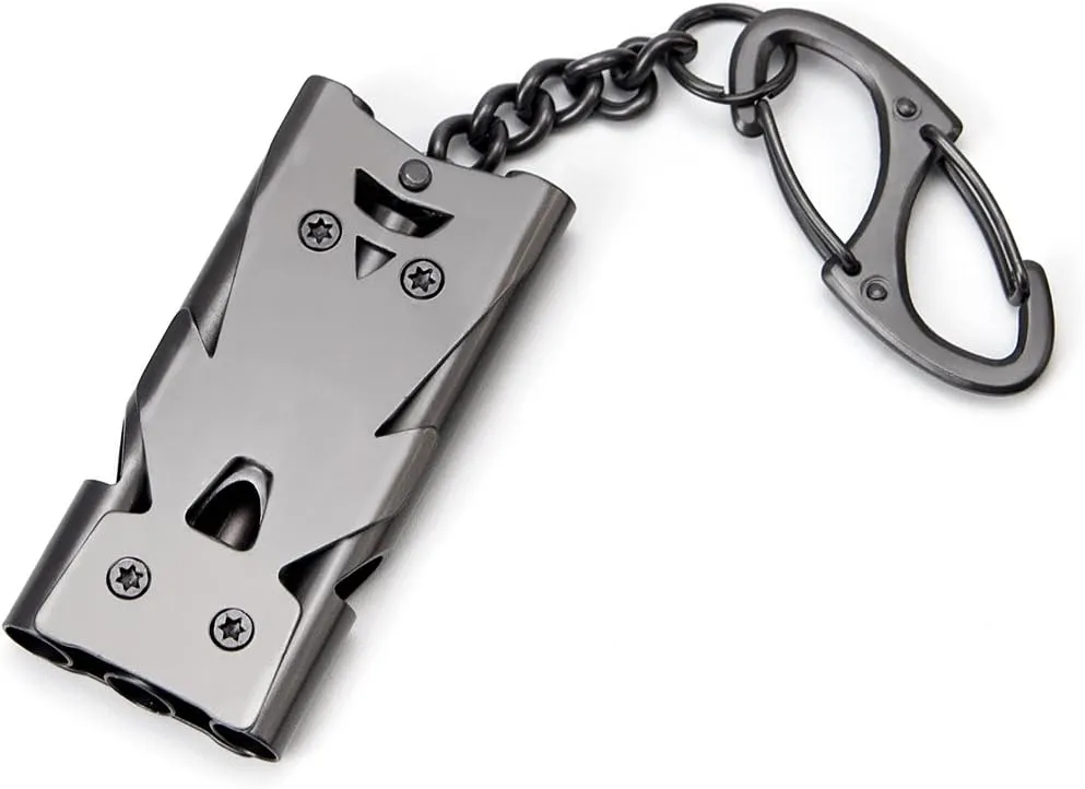 Whistle Emergency Whistles Keychain Rape Whistle Stainless Steel High Decibel Whistles  