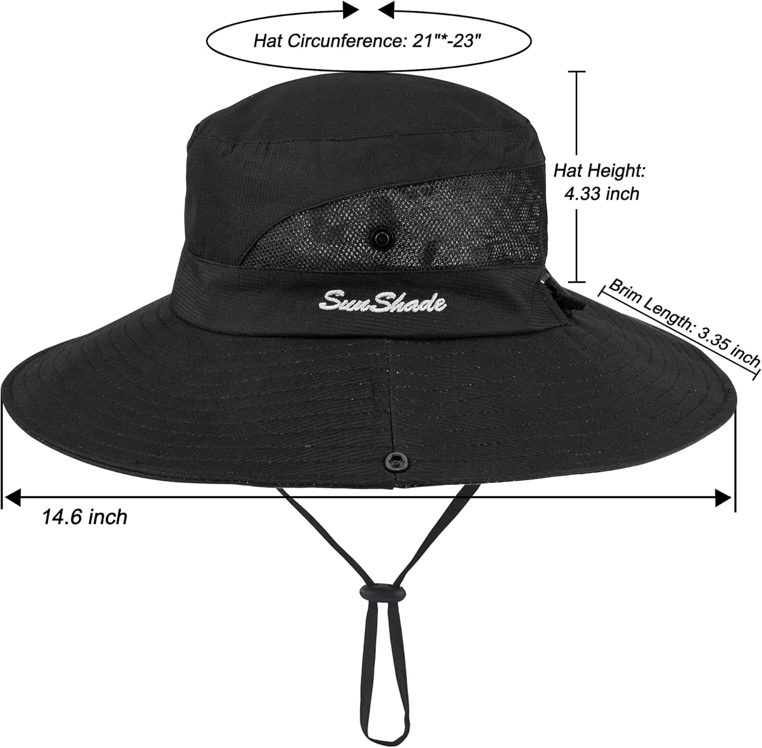 Women's Summer Sun-Hat Ponytail - Outdoor UV-Protection Mesh Wide Brim Foldable Hat with Ponytail Hole